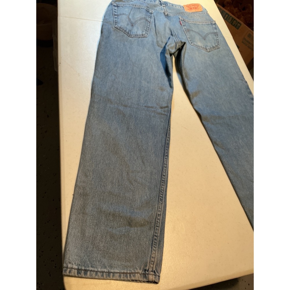 Levis 550 Relaxed Fit Mens Jeans‎ 34x32 Blue Denim Medium Wash 100% Cotton